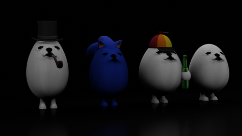 Set of Eggdogs