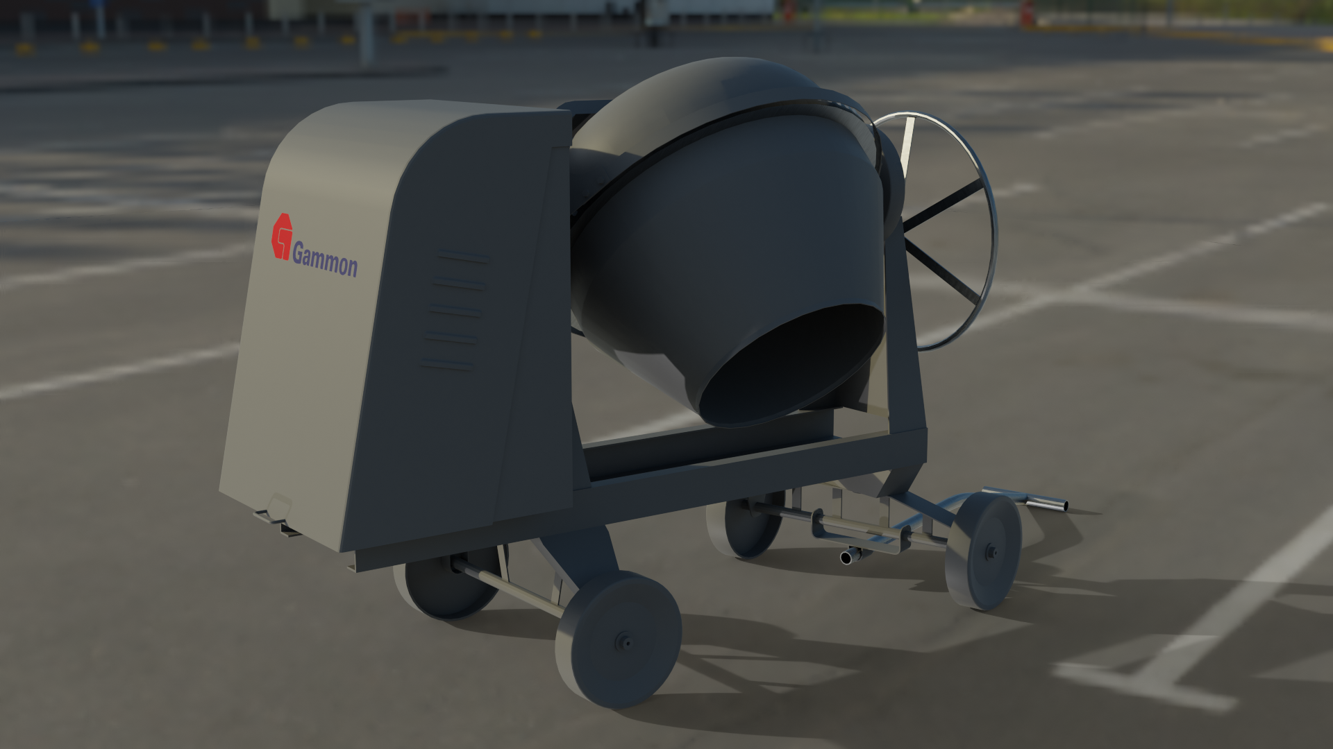 On-site concrete mixer