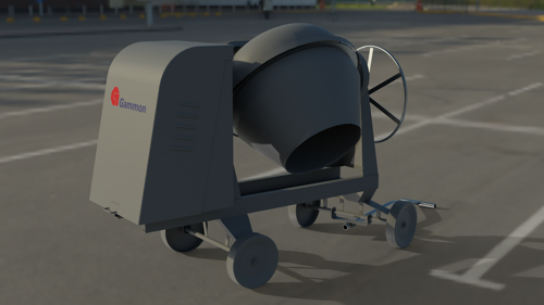 On-site concrete mixer
