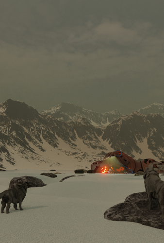snow mountains