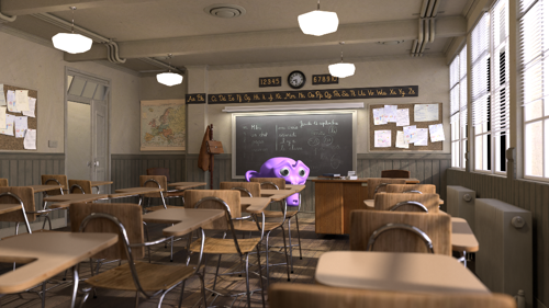 Fast Render 3D Animation by using 2D Textures masks