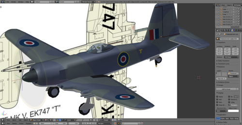 lo-poly Blackburn Firebrand