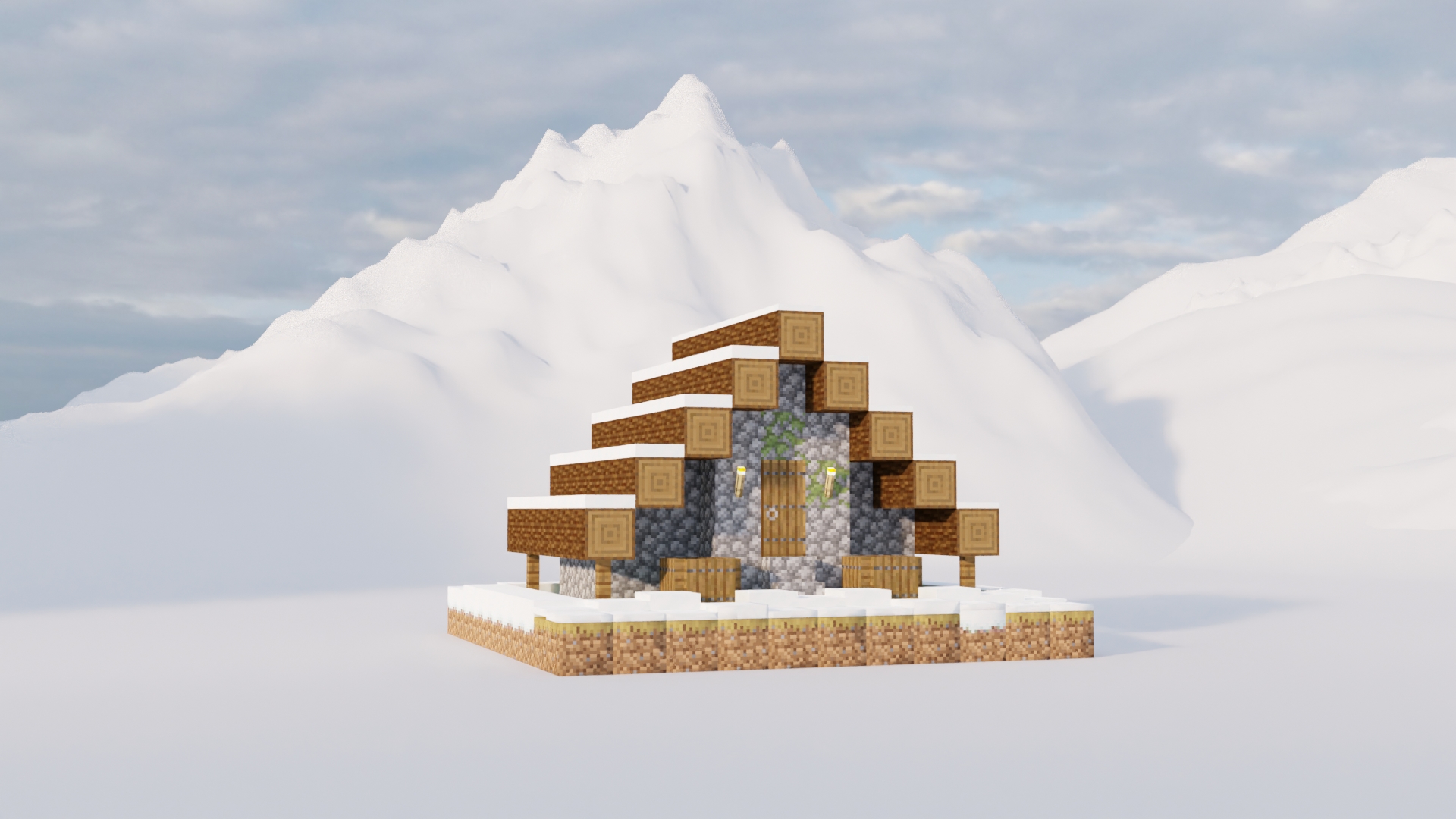 Minecraft Snow house 2022