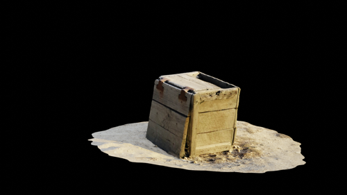 Weathered Wooden Crate