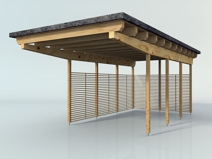 Wooden Carport