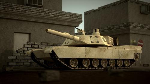 M1 Abrams (Rigged+Textured