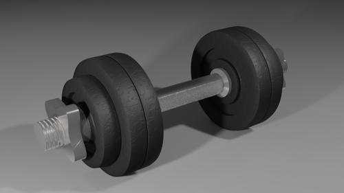 Dumbbell (Low Poly)