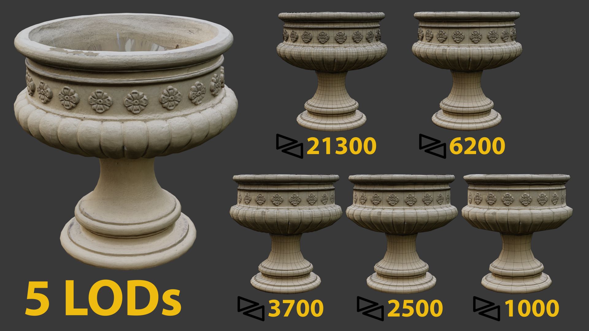 flower pot retopo