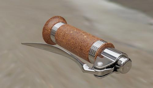L-300 Motorcycle handle with a lever