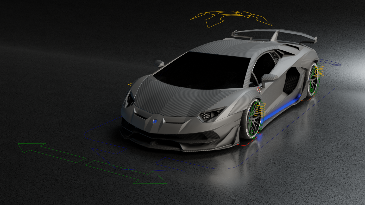 Aventador SVJ Black-Ghost
