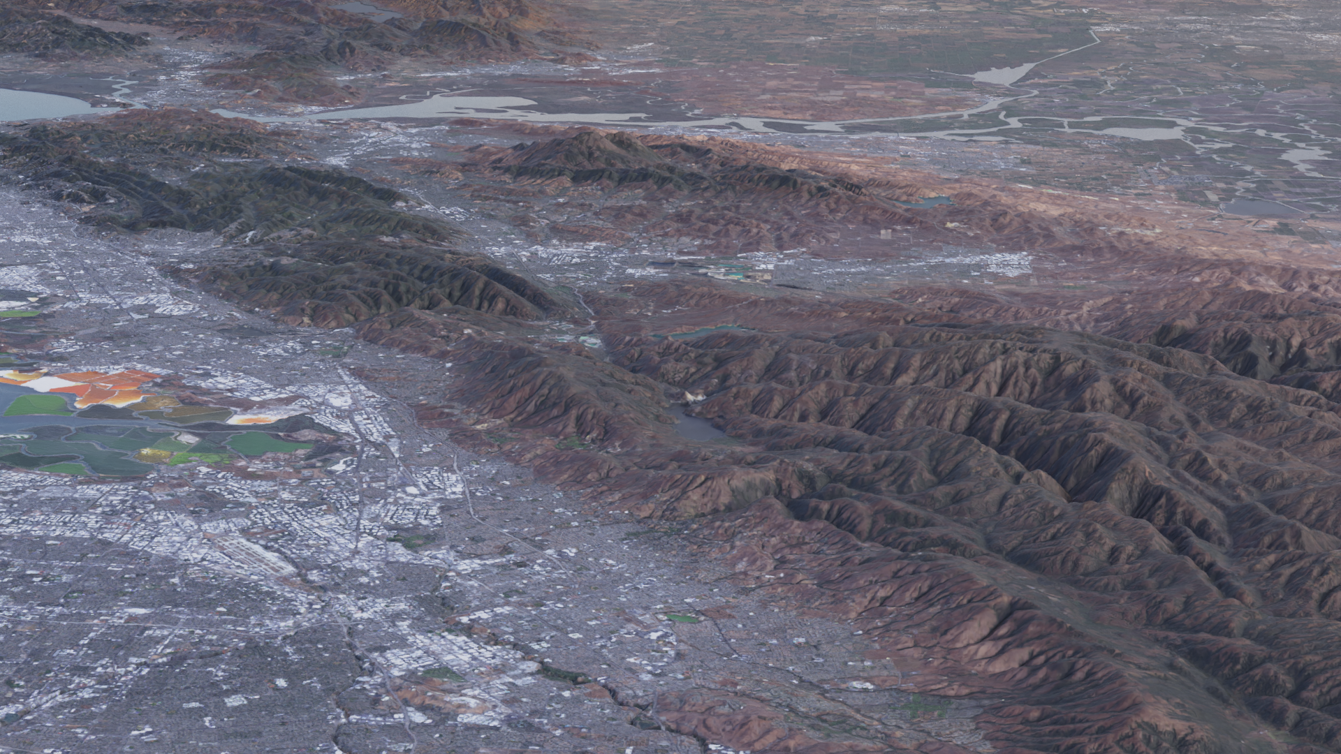 Digital Elevation Model of San Francisco bay area