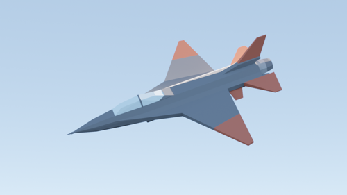 A Low Poly F-16
