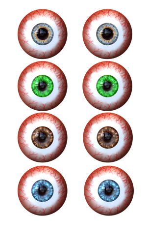 Set of Human eyes