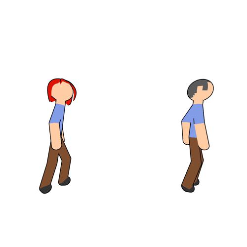 Stickman Characters with Basic rig and Freestyle