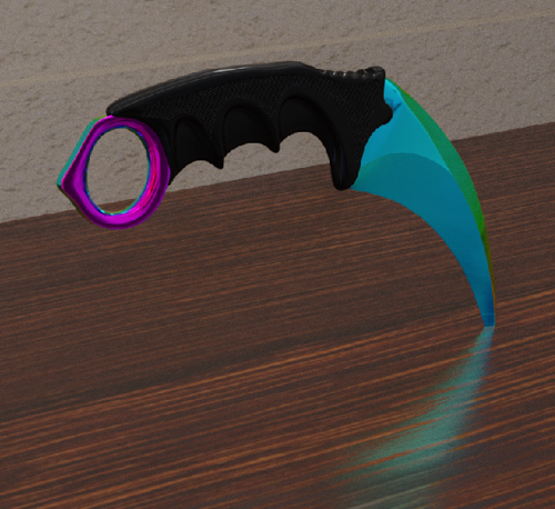 Rainbow Karambit