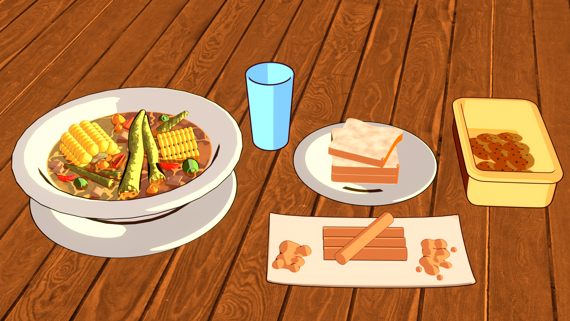 Anime Style Food