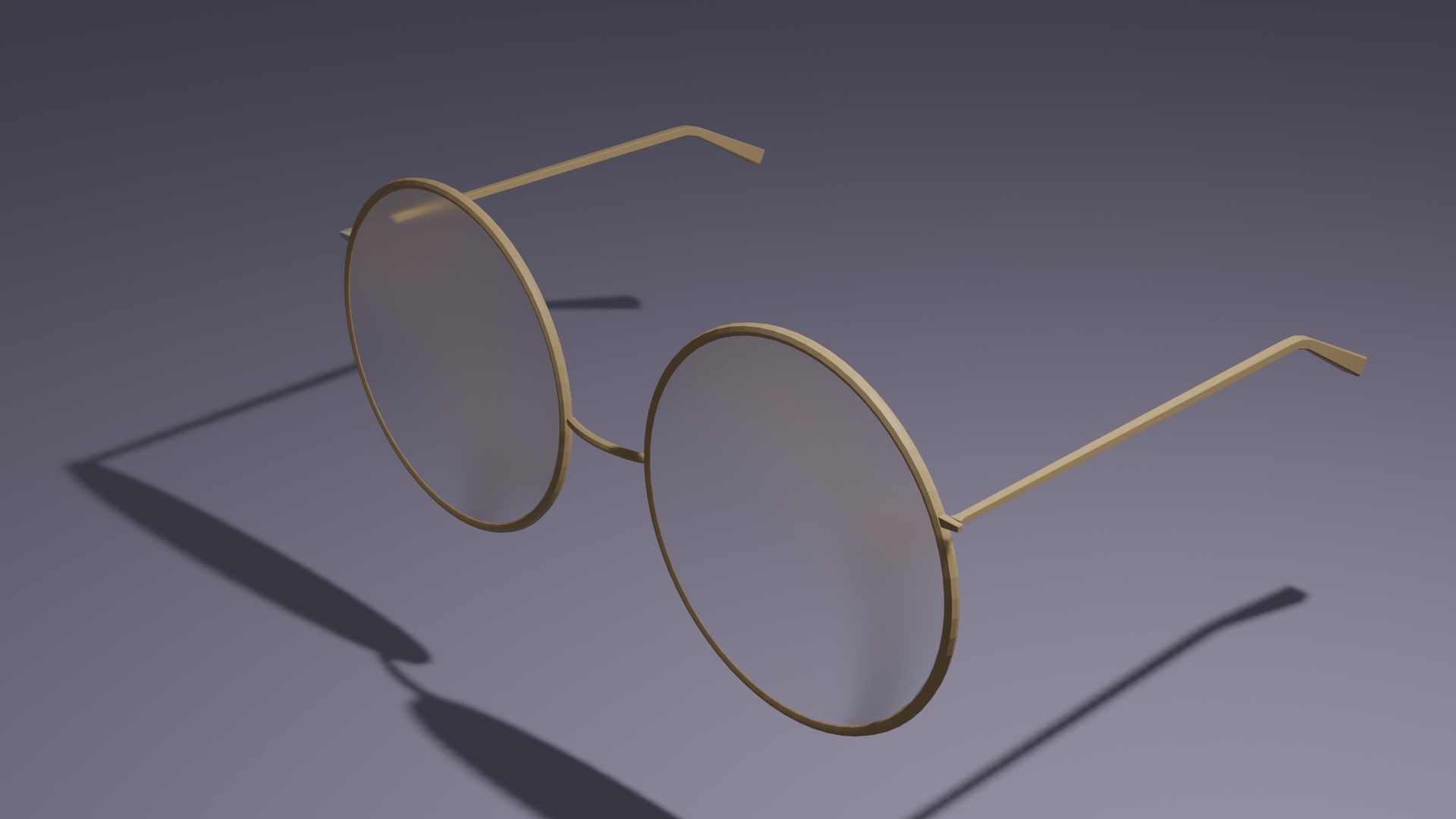 Golden Round Glasses