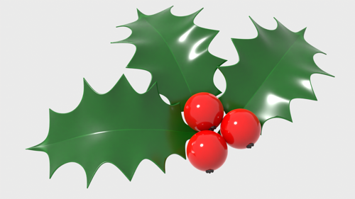 Holly Berry Leaves / XMas Plant / Christmas