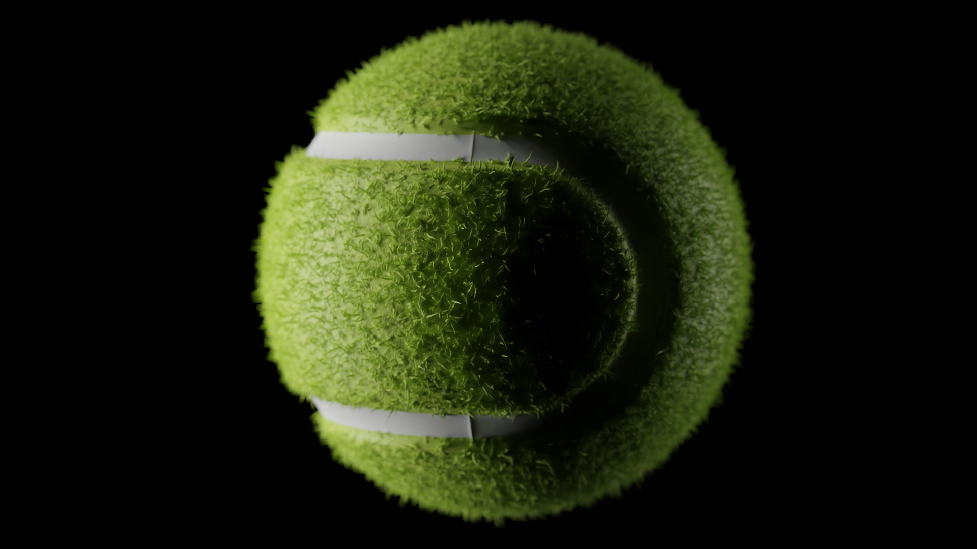 Photorealistic Wet Tennis Ball