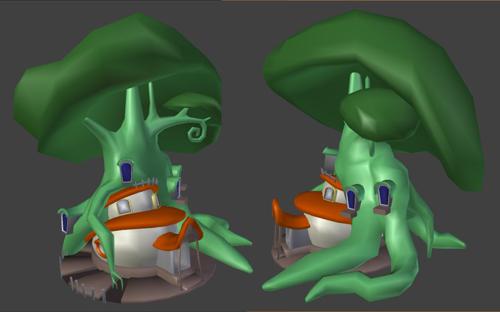 Crash Bandicoot House (Low Poly)