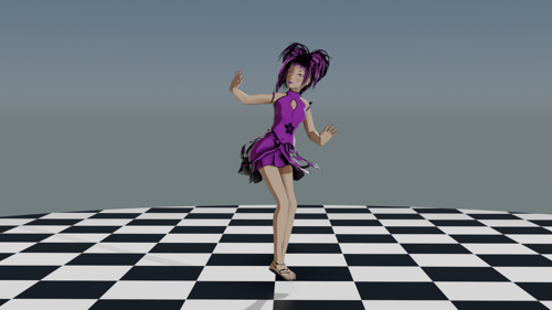Dancng Girl in Kimono
