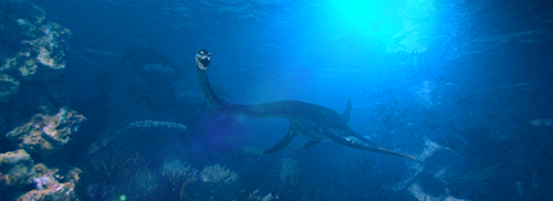 Plesiosaurus 3D-Modell Rigged