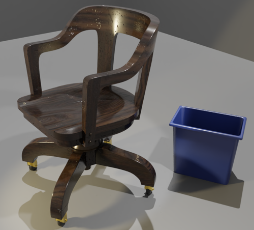 Classic Wooden Office Chair
