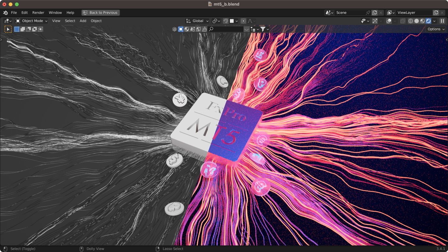 Abstract illustration for trading advertising