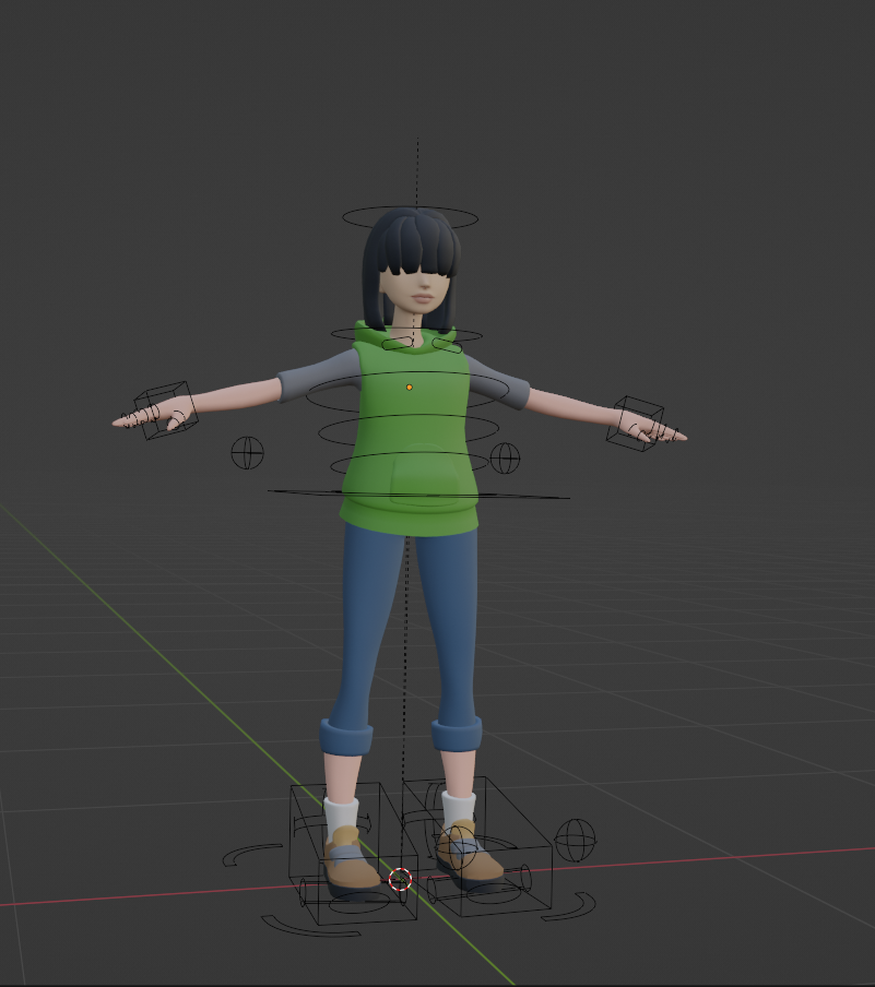a cartoony female character