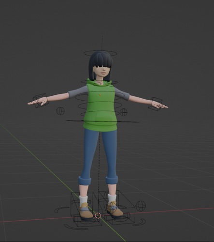 a cartoony female character