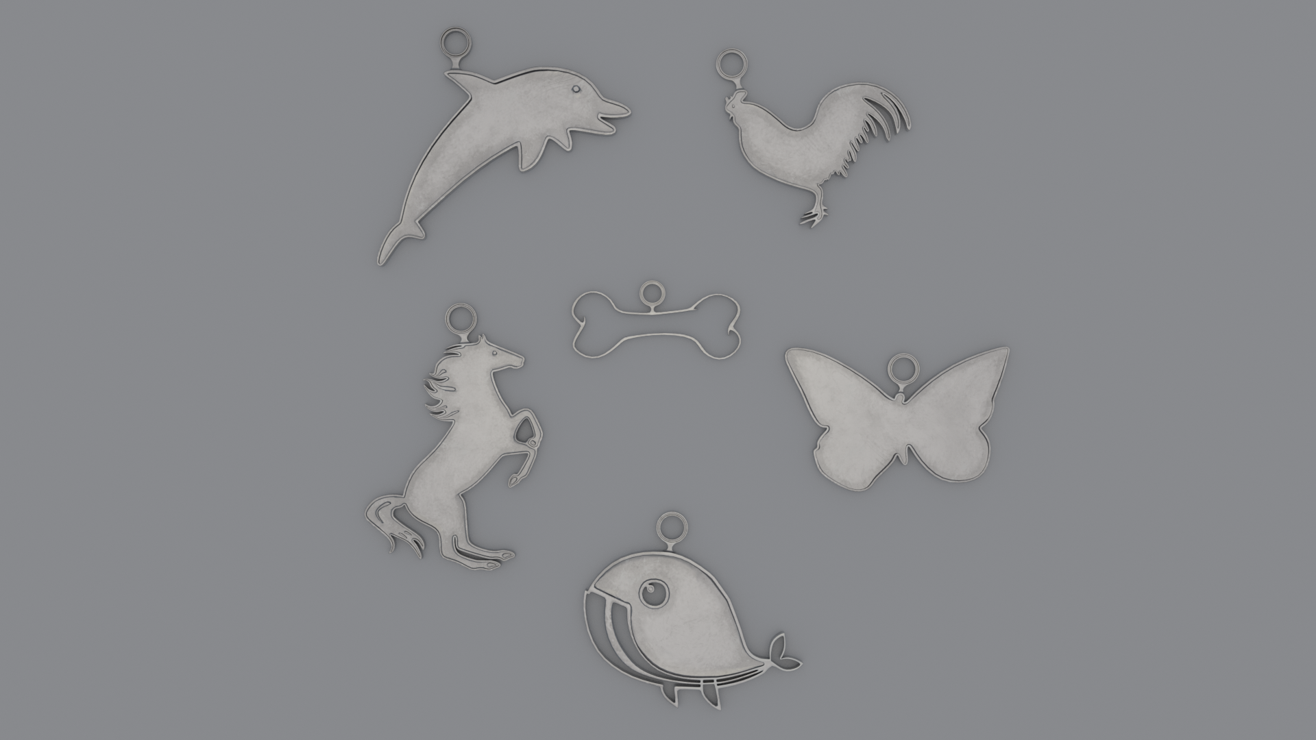 Cute - Printable 3D Pendants