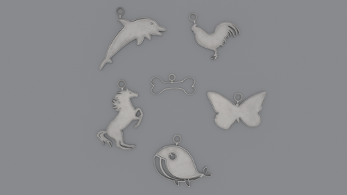 Cute - Printable 3D Pendants