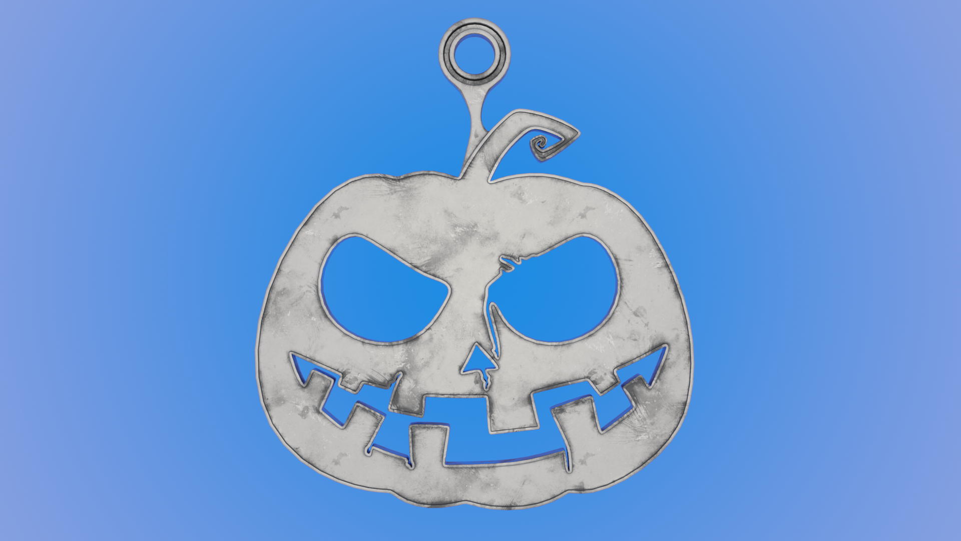 Mad Pumpkin - Printable 3D Pendant