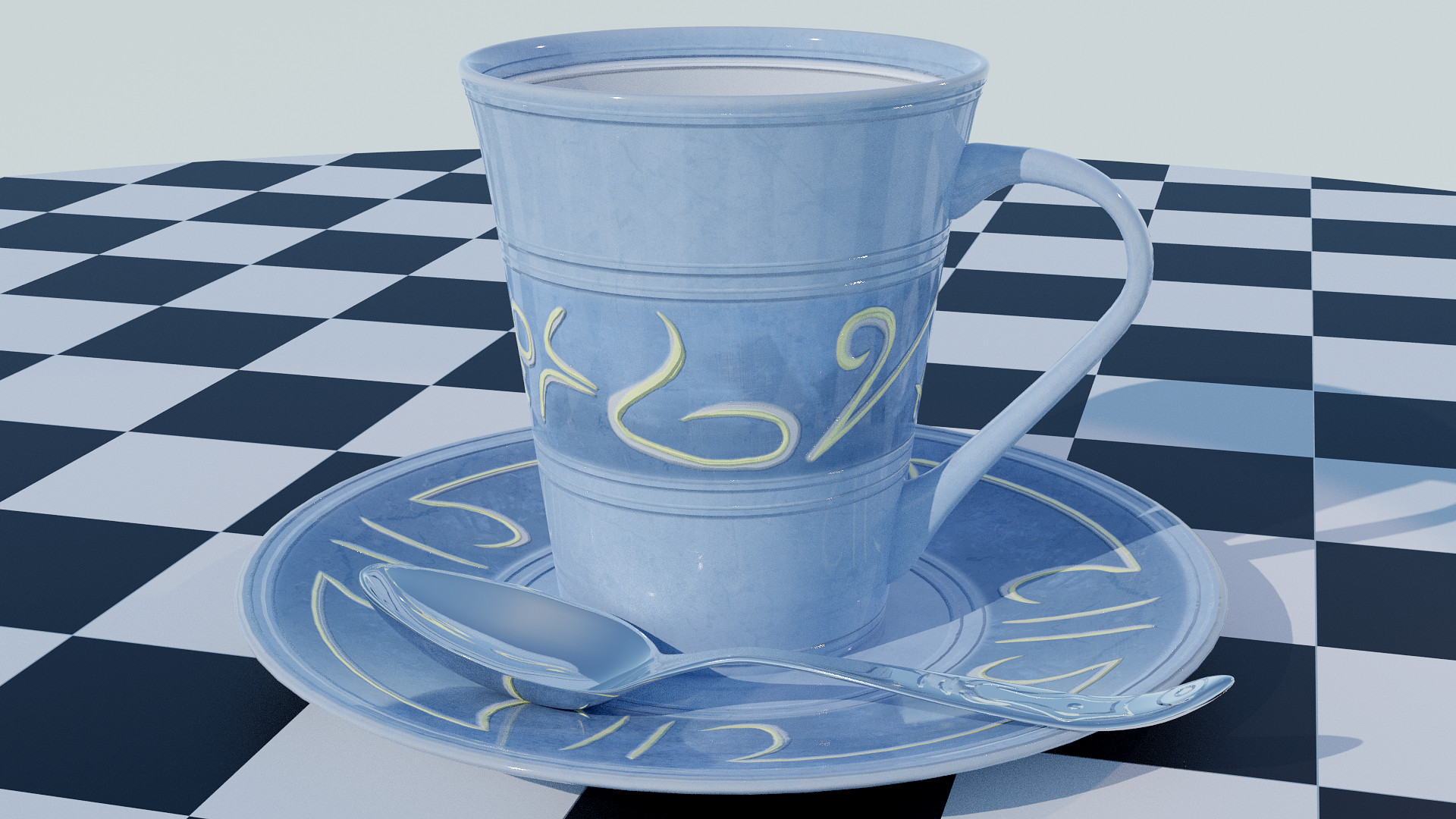 Tea Cup Set - Symbols