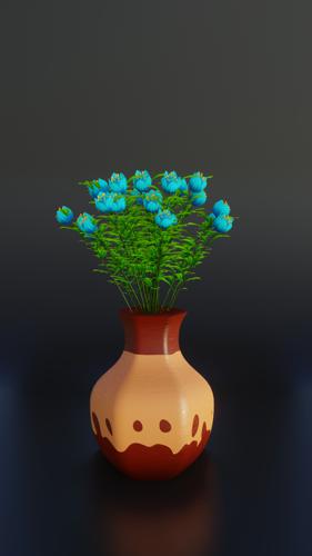 Vase with Flowers with Geometry Nodes
