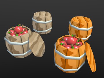Barrel &amp; Barrel With Apples