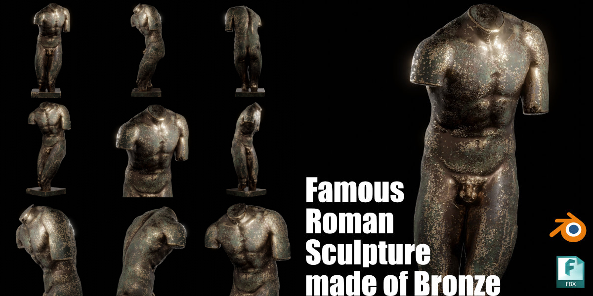 Famous Roman Sculpture Made Of Bronze 069