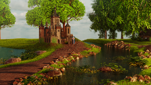 castle landscape