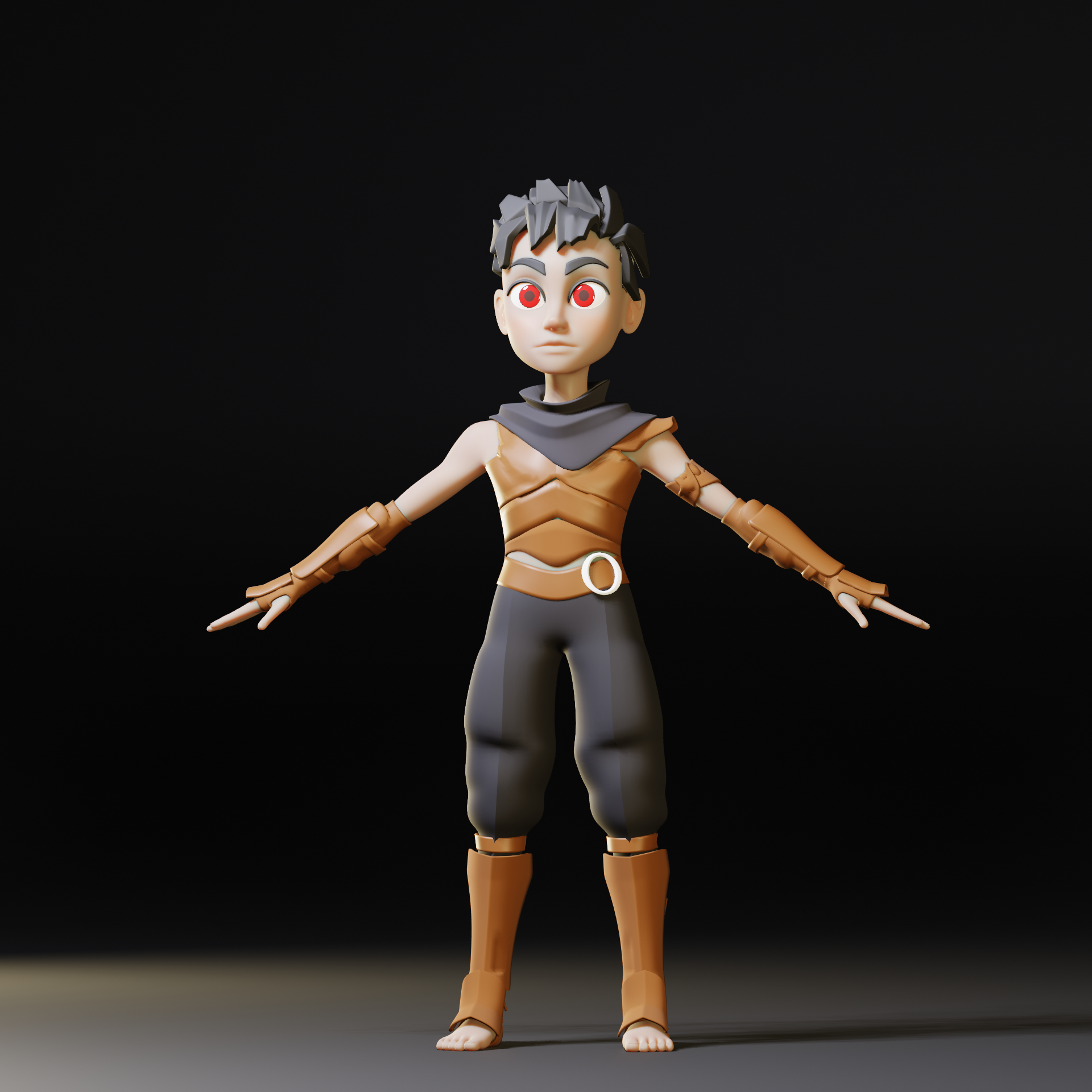 stylized character