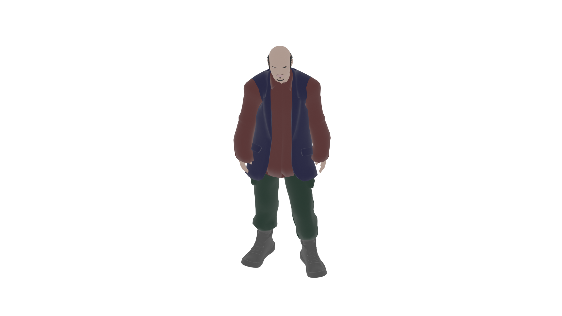 Bald Arab Man