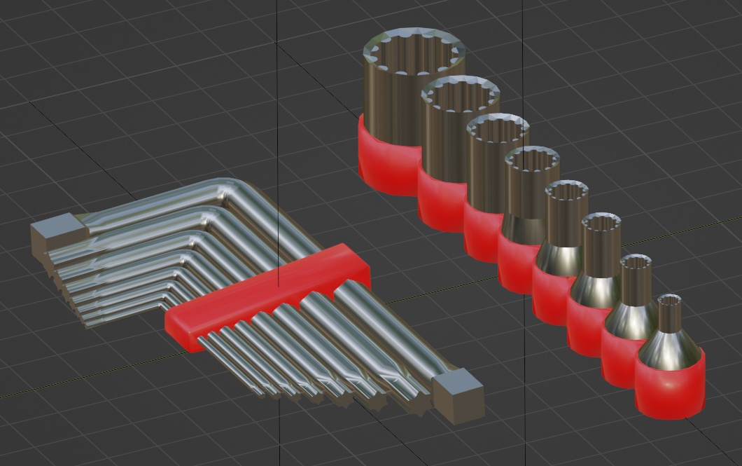Torx and Spline wrenches set [assets lib]