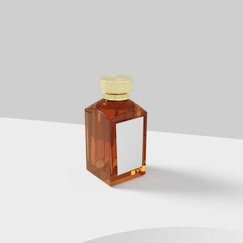 Parfums Bottle Glass Amber