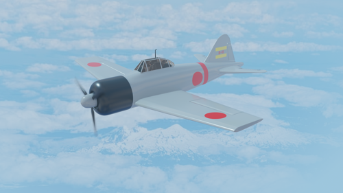 Mitsubishi Zero style airplane