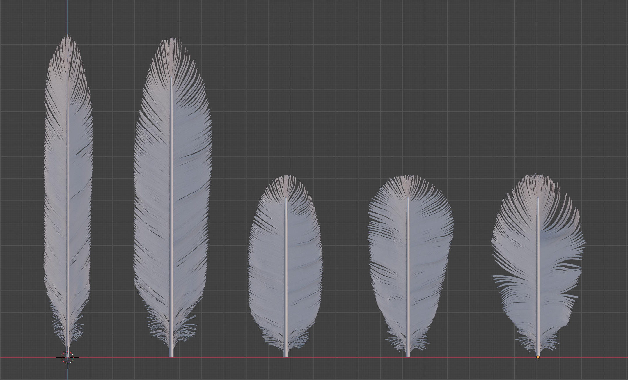 Feather for bird