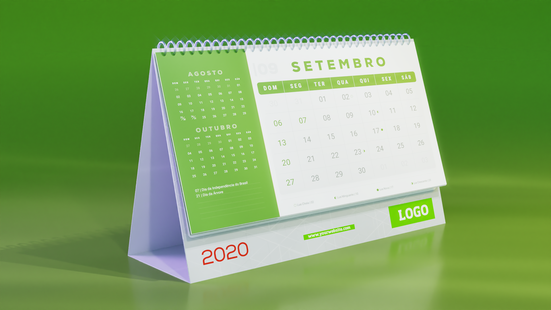 Calendar - Blender 3.6 Cycles