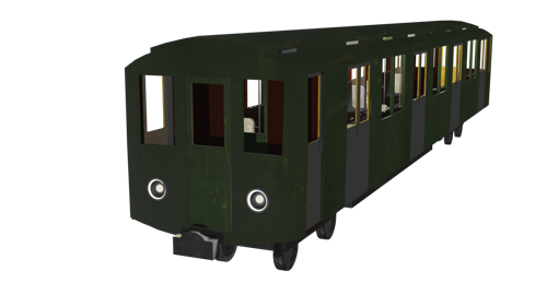Old soviet subway train (Blender 4.2)