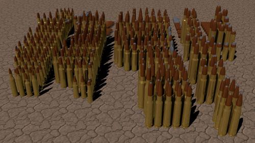 Bullet Library with 360 different rounds