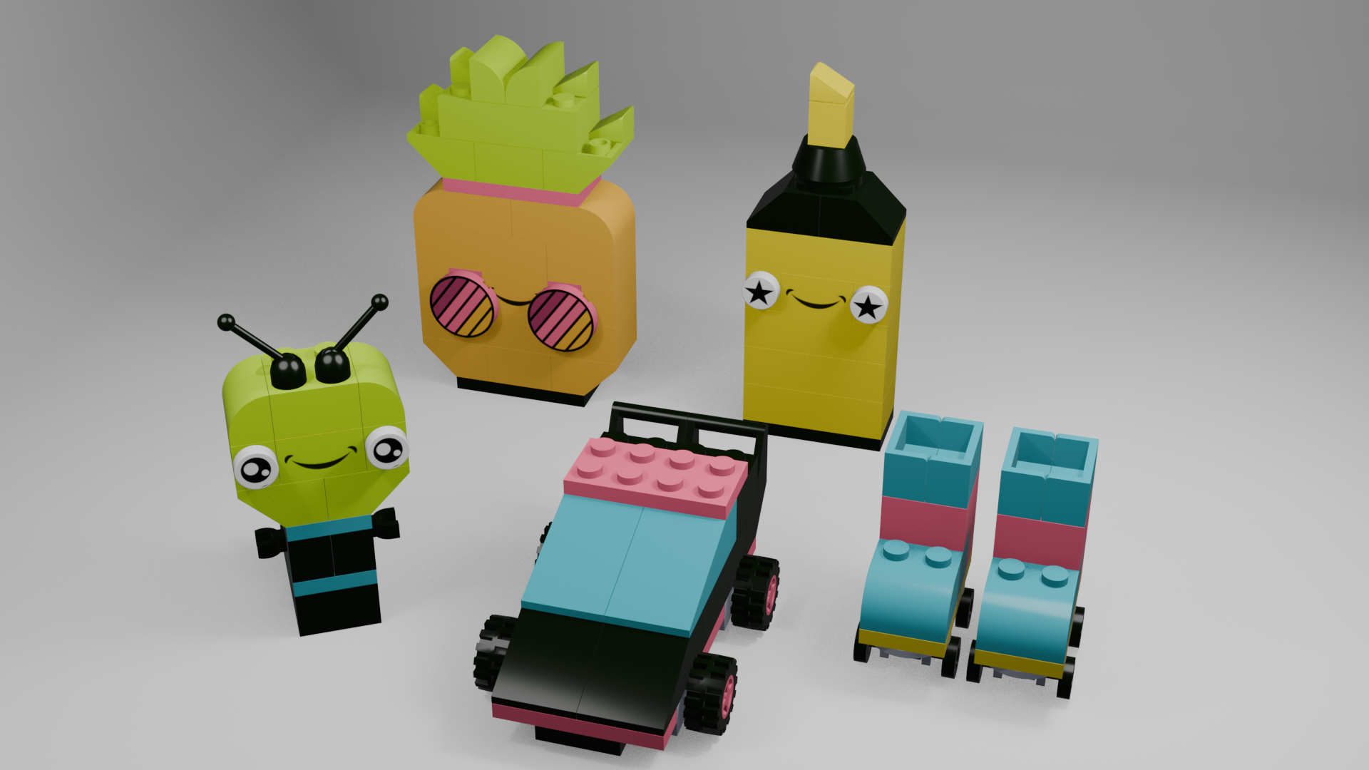 Creative Neon Fun Lego Kit