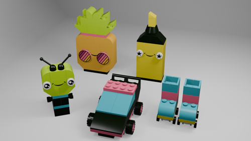 Creative Neon Fun Lego Kit