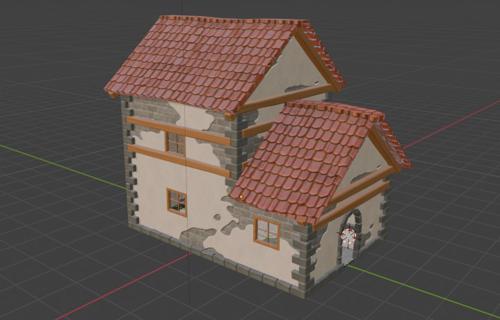 abandoned medievil house